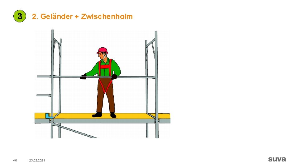 3 40 2. Geländer + Zwischenholm 23. 02. 2021 
