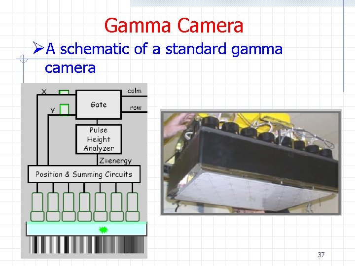 Gamma Camera ØA schematic of a standard gamma camera 37 