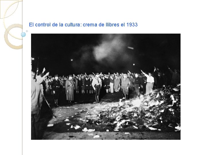 El control de la cultura: crema de llibres el 1933 