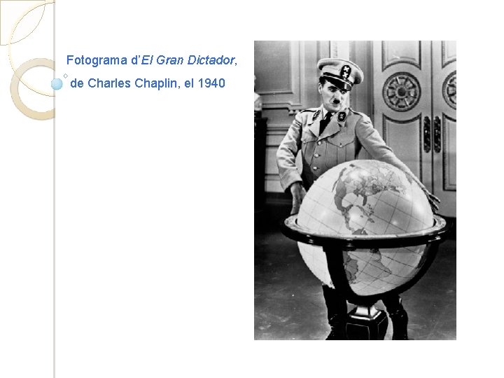 Fotograma d’El Gran Dictador, de Charles Chaplin, el 1940 