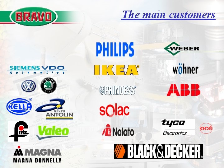The main customers The main customers