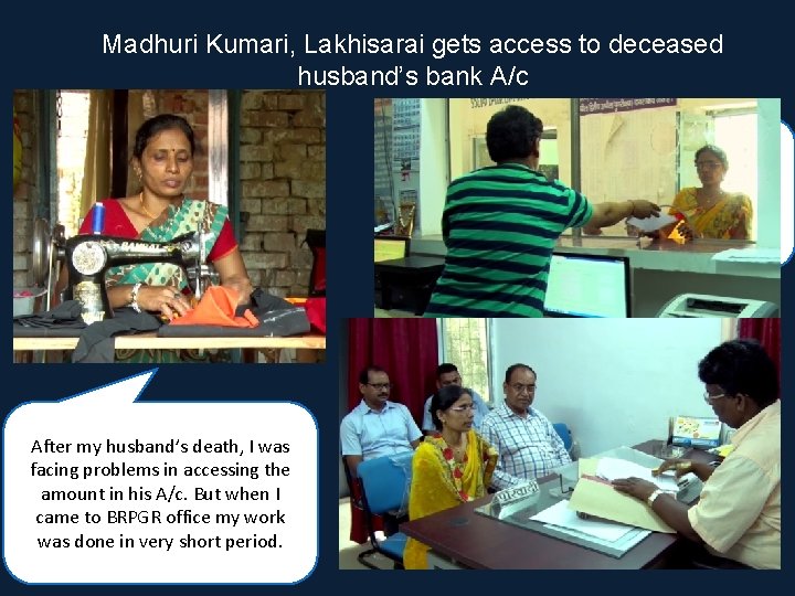 Madhuri Kumari, Lakhisarai gets access to deceased husband’s bank A/c 13 year old son
