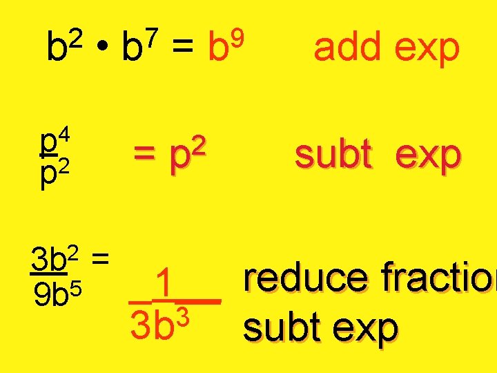 2 b 7 b • 9 b = add exp p 4 2 p