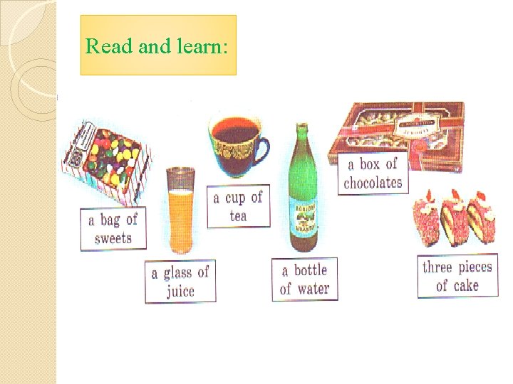 Read and learn: Read and learn: