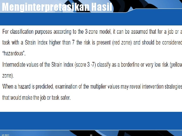 Menginterpretasikan Hasil 