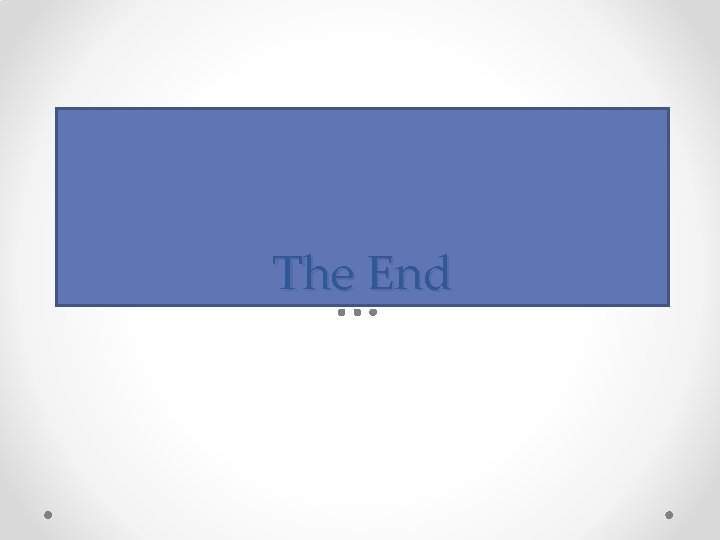 The End 