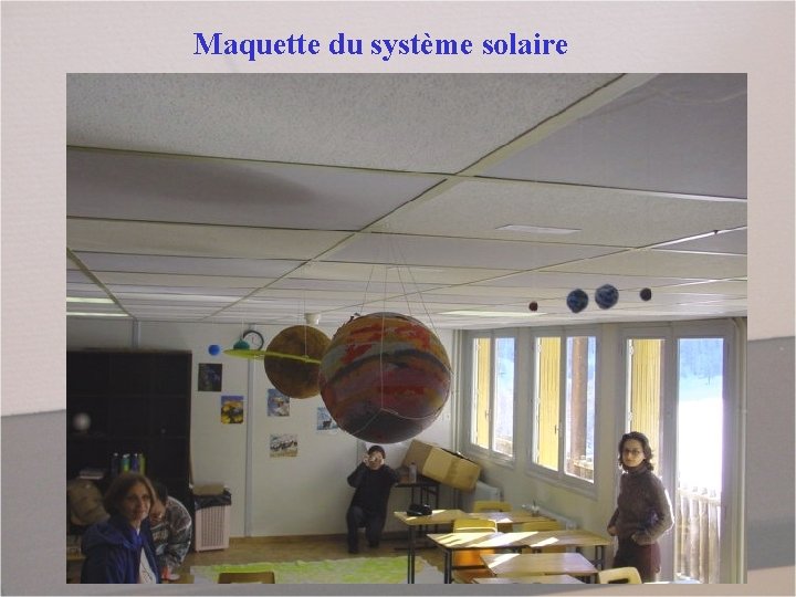 Maquette du système solaire 