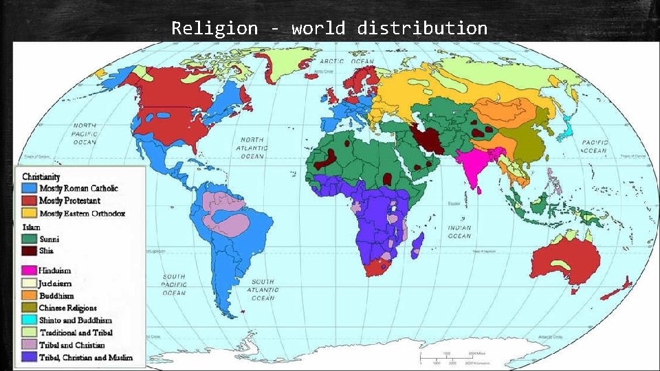 Religion - world distribution Chart Title 6 5 4 3 2 1 0 Category