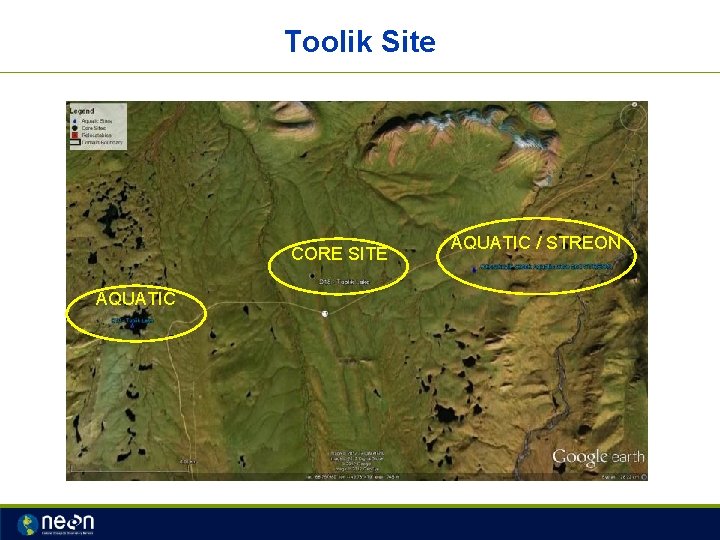 Toolik Site CORE SITE AQUATIC / STREON 