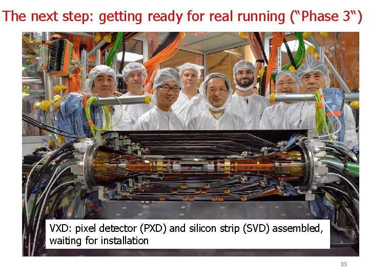 The next step: getting ready for real running (“Phase 3“) VXD: pixel detector (PXD)