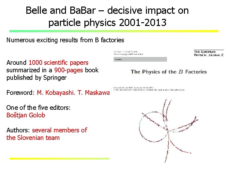 Belle and Ba. Bar – decisive impact on particle physics 2001 -2013 Numerous exciting