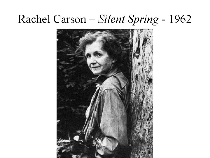 Rachel Carson – Silent Spring - 1962 