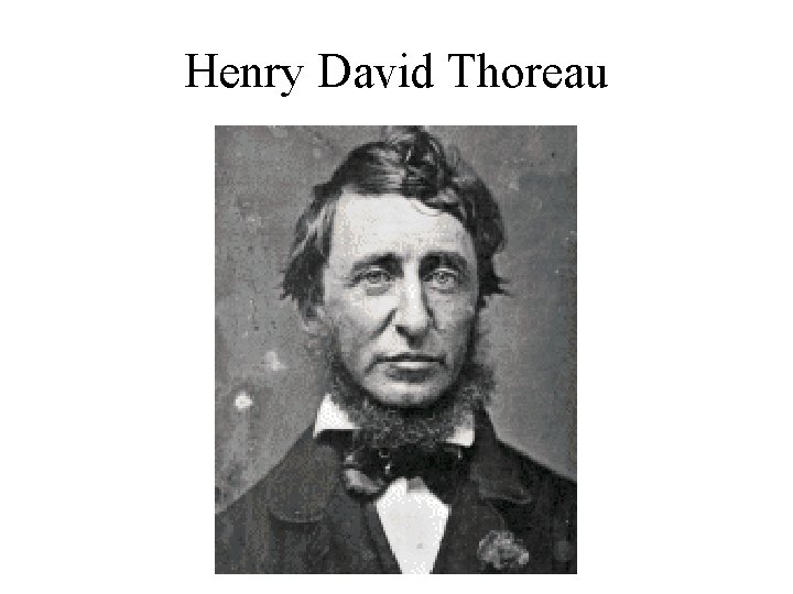 Henry David Thoreau 