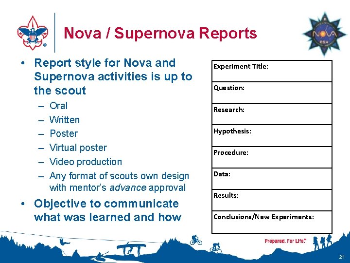 Nova / Supernova Reports • Report style for Nova and Supernova activities is up