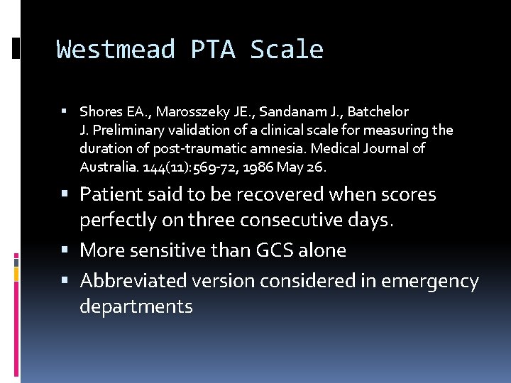 Westmead PTA Scale Shores EA. , Marosszeky JE. , Sandanam J. , Batchelor J.