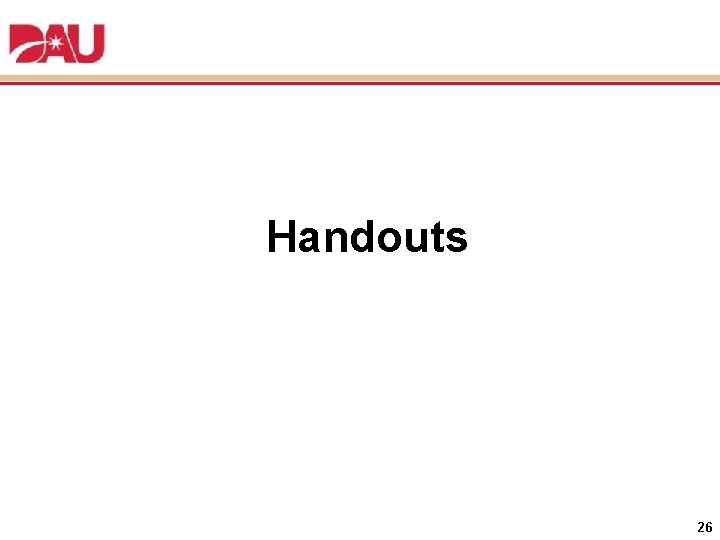 Handouts 26 