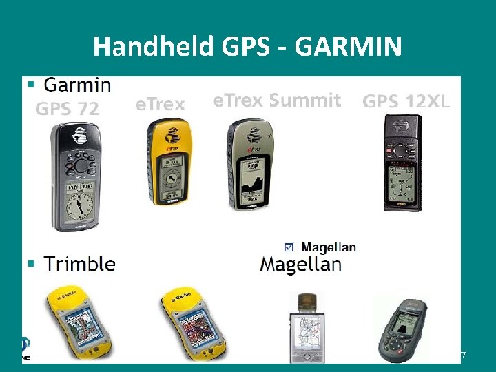 Handheld GPS - GARMIN 77 