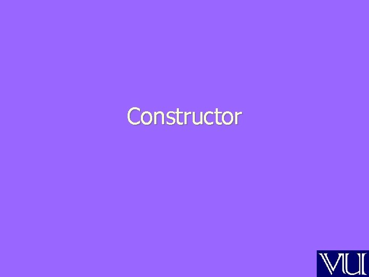 Constructor 