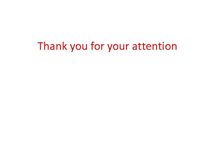 Thank you for your attention 