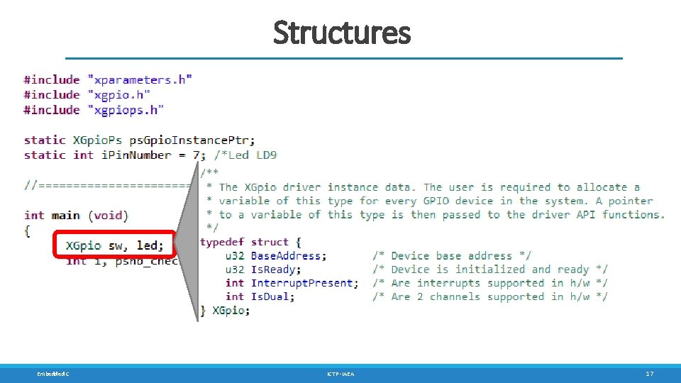 Structures Embedded C ICTP -IAEA 17 Structures Embedded C ICTP -IAEA 17