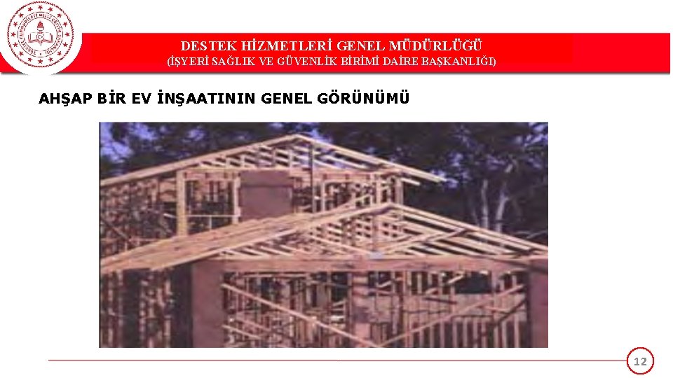 DESTEK HİZMETLERİ GENEL MÜDÜRLÜĞÜ (İŞYERİ SAĞLIK VE GÜVENLİK BİRİMİ DAİRE BAŞKANLIĞI) AHŞAP BİR EV