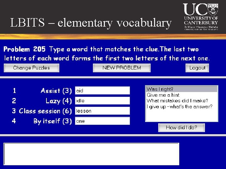 LBITS – elementary vocabulary 