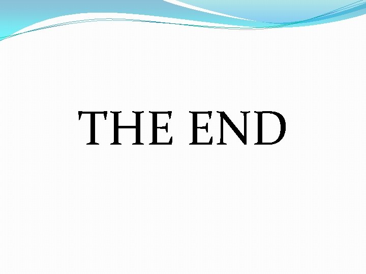 THE END 