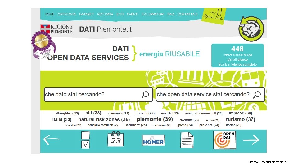 http: //www. dati. piemonte. it/ 