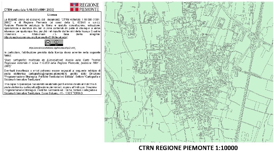 CTRN REGIONE PIEMONTE 1: 10000 