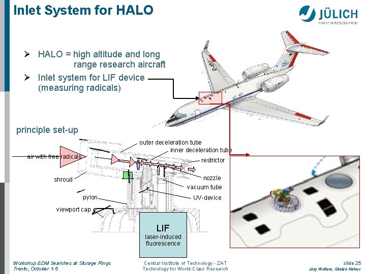 Inlet System for HALO = high altitude and long range research aircraft Inlet system