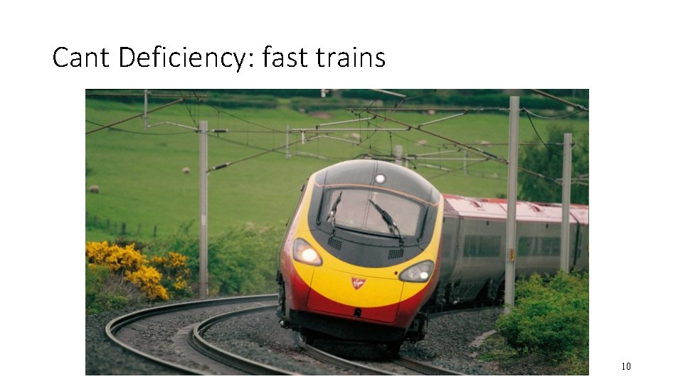 Cant Deficiency: fast trains 10 
