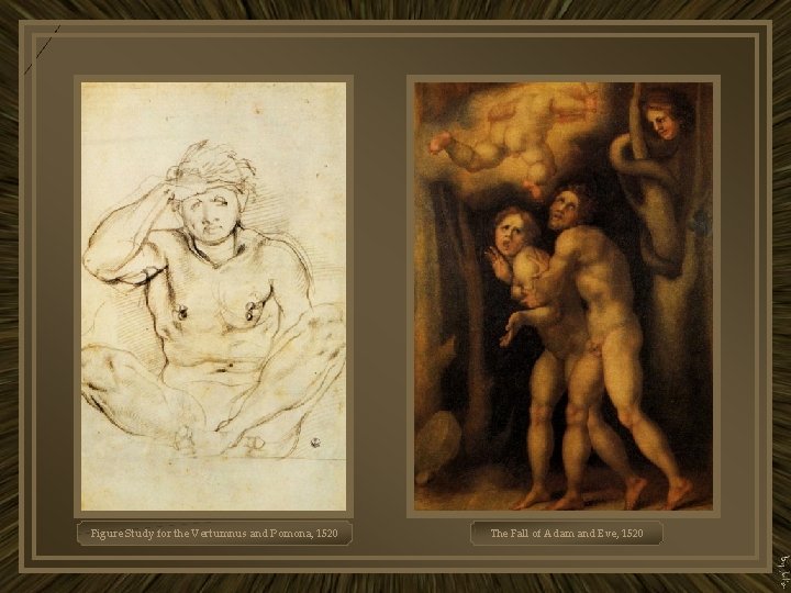 Figure Study for the Vertumnus and Pomona, 1520 The Fall of Adam and Eve,