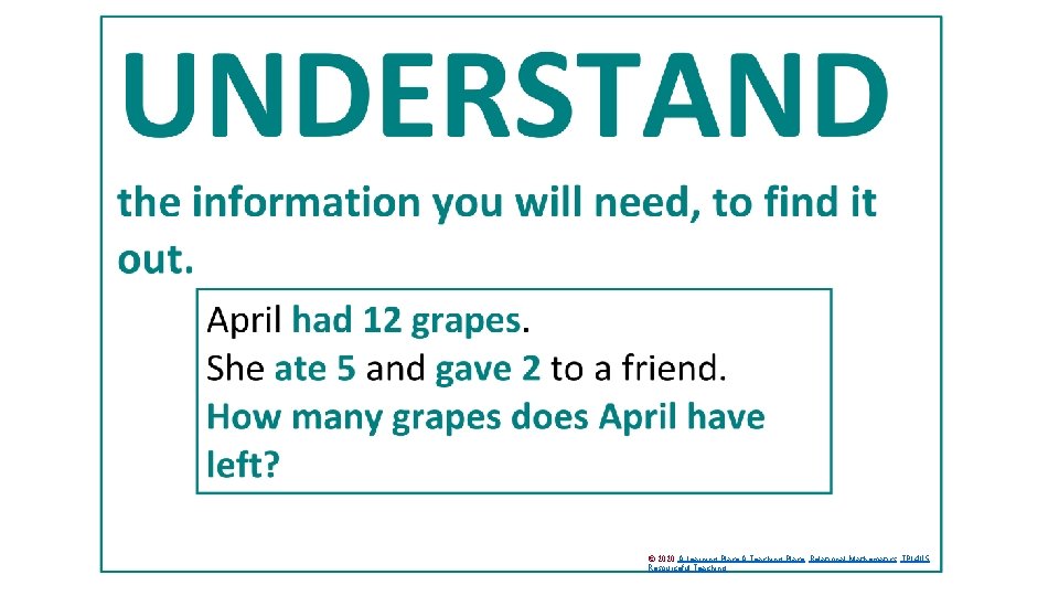 © 2020 A Learning Place A Teaching Place Relational Mathematics TPL 4 US Resourceful