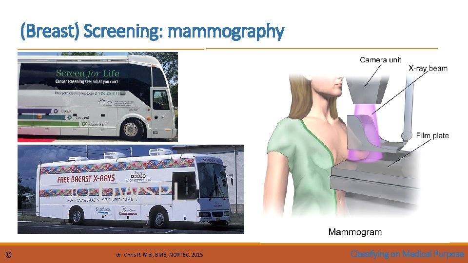 (Breast) Screening: mammography © dr. Chris R. Mol, BME, NORTEC, 2015 Classifying on Medical