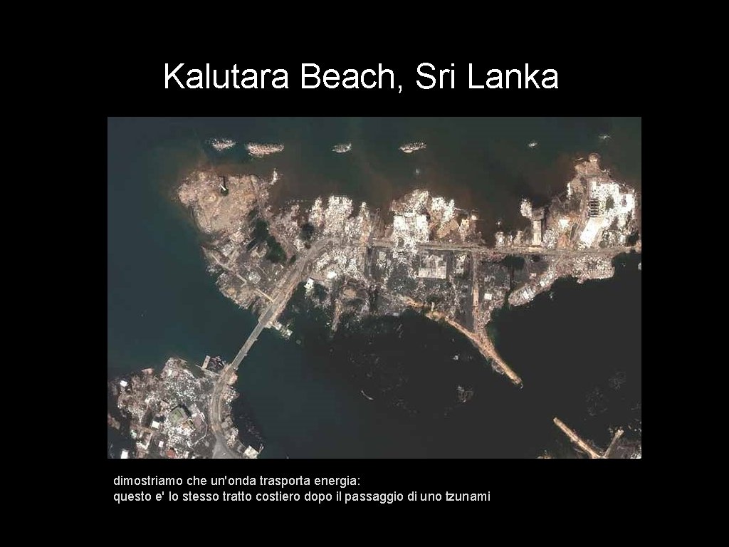 Kalutara Beach, Sri Lanka dimostriamo che un'onda trasporta energia: questo e' lo stesso tratto