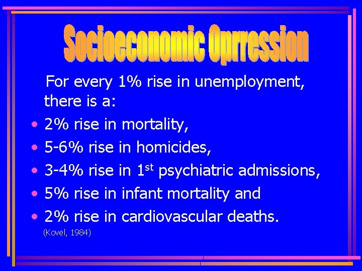  • • • For every 1% rise in unemployment, there is a: 2%