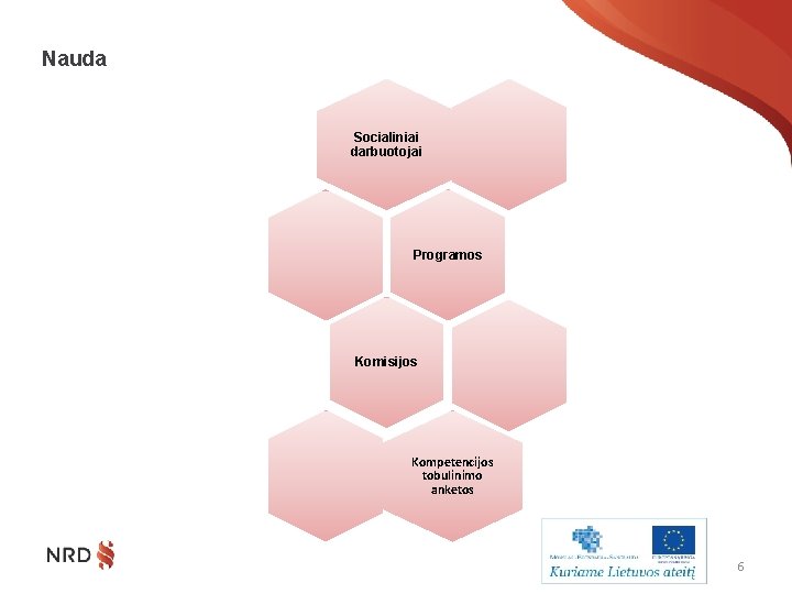 Nauda Socialiniai darbuotojai Programos Komisijos Kompetencijos tobulinimo anketos 6 