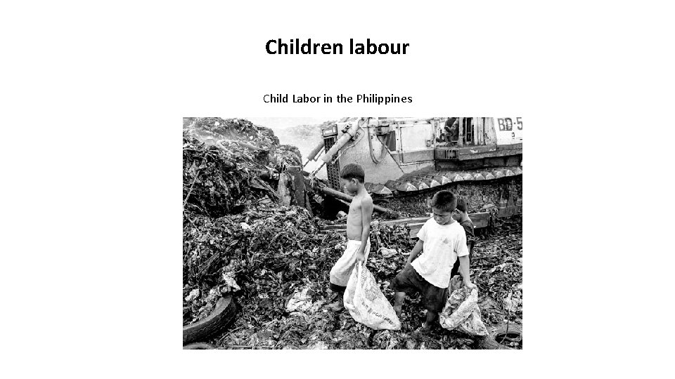 Children labour Child Labor in the Philippines 