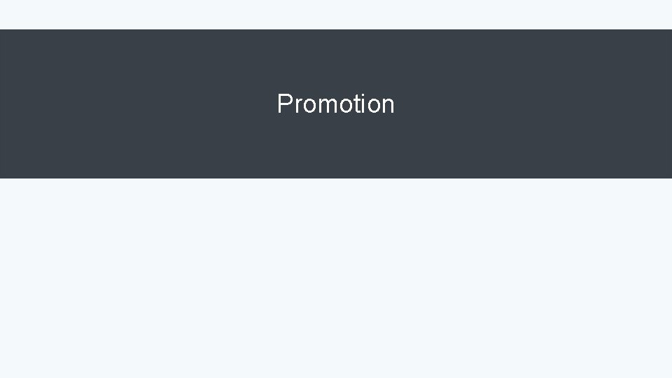 Promotion 