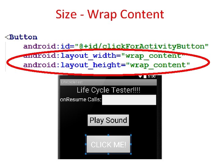 Size - Wrap Content 