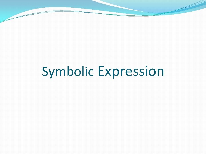 Symbolic Expression 
