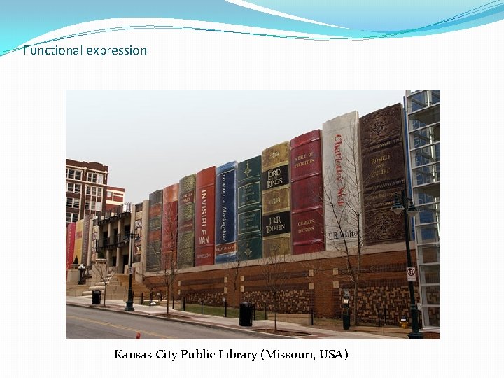 Functional expression Kansas City Public Library (Missouri, USA) 