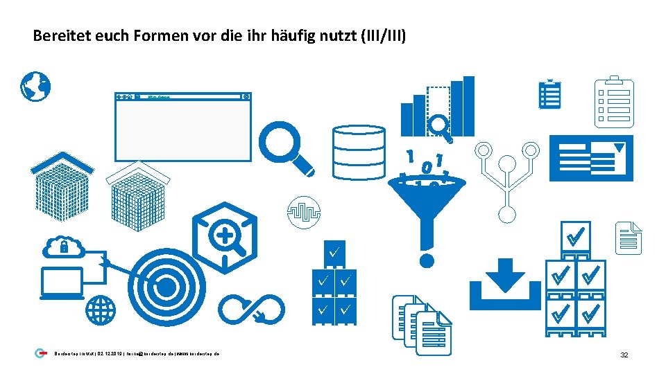 Bereitet euch Formen vor die ihr häufig nutzt (III/III) https: //www. . Borderstep Institut