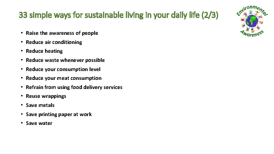 33 simple ways for sustainable living in your daily life (2/3) • Raise the