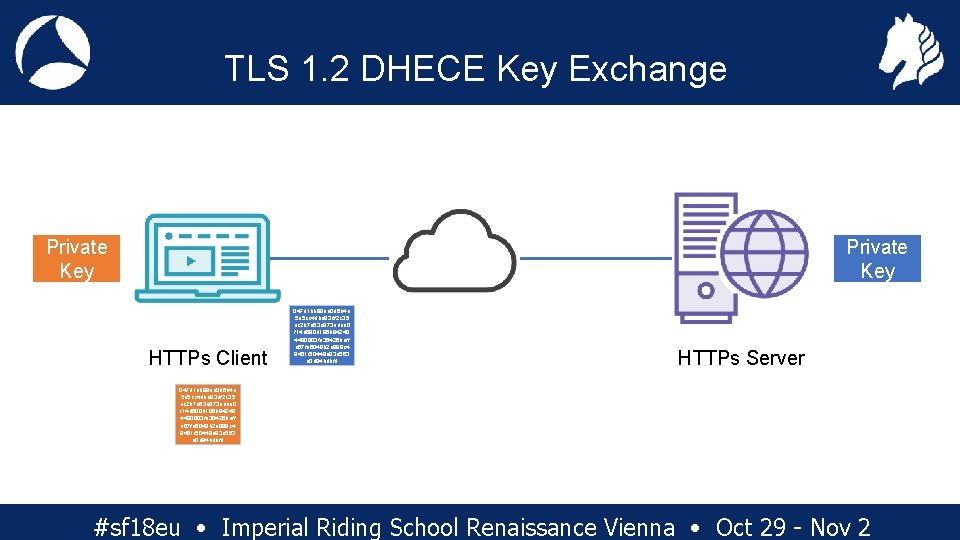 TLS 1. 2 DHECE Key Exchange Private Key HTTPs Client 047 d 1 bb