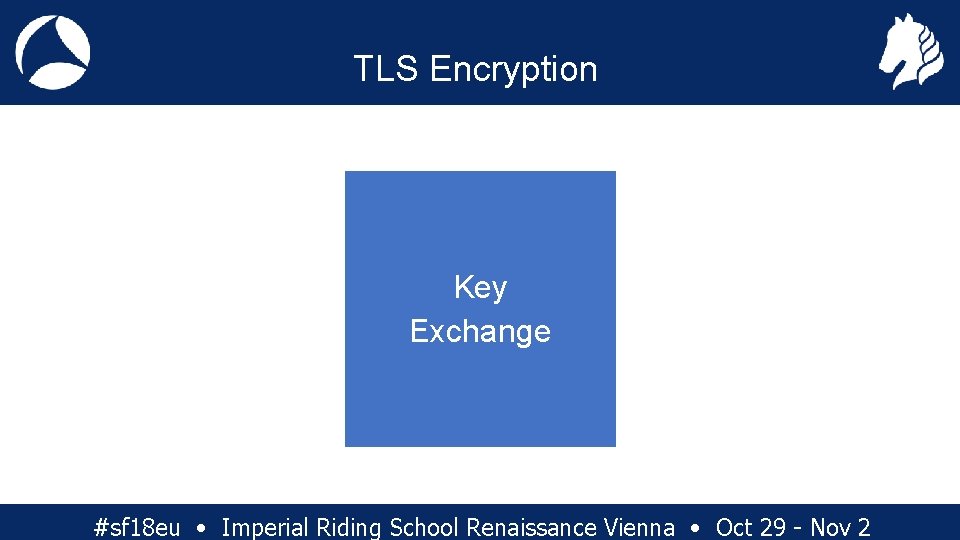 TLS Encryption Key Exchange #sf 18 eu • Imperial Riding School Renaissance Vienna •