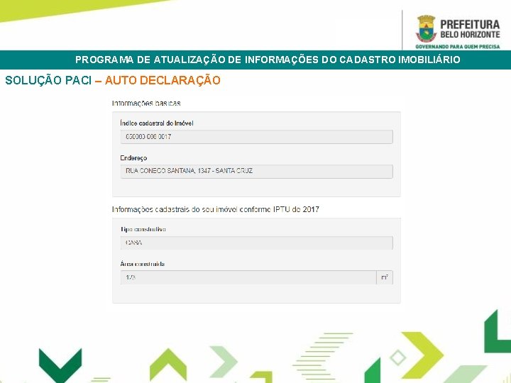 PROGRAMA DE ATUALIZAÇÃO DE INFORMAÇÕES DO CADASTRO IMOBILIÁRIO TRAMITAÇÃO ELETRÔNICA DOCUMENTOS SOLUÇÃO PACI –