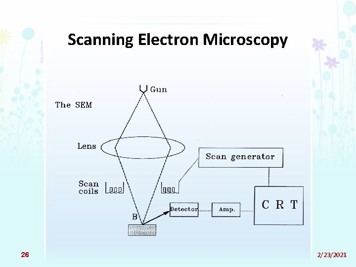 Scanning Electron Microscopy 26 2/23/2021 