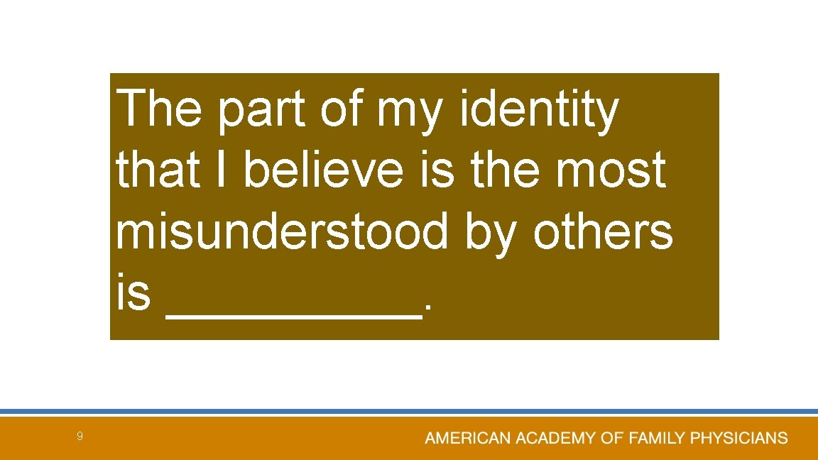 The part of my identity that I believe is the most misunderstood by others