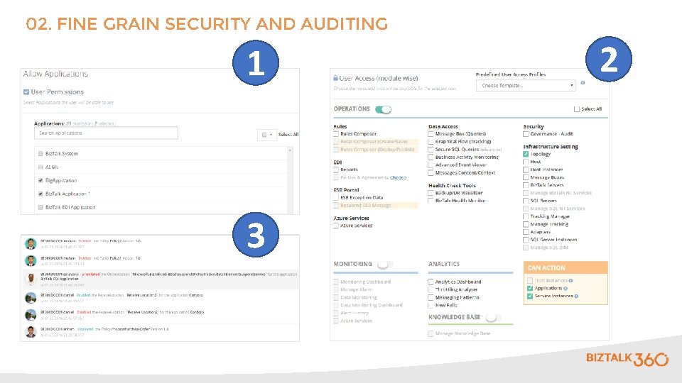 02. FINE GRAIN SECURITY AND AUDITING 1 3 2 